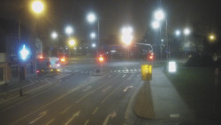 Křižovatka ulic Komenského a Velké Novosady