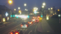 Křižovatka ulic Komenského a Velké Novosady