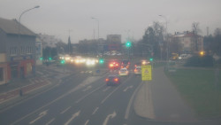 Křižovatka ulic Komenského a Velké Novosady