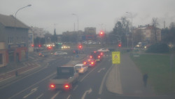 Křižovatka ulic Komenského a Velké Novosady