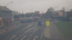 Křižovatka ulic Komenského a Velké Novosady