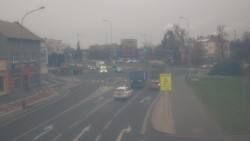 Křižovatka ulic Komenského a Velké Novosady