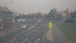 Křižovatka ulic Komenského a Velké Novosady