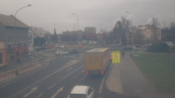 Křižovatka ulic Komenského a Velké Novosady