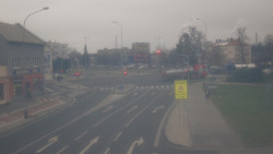 Křižovatka ulic Komenského a Velké Novosady