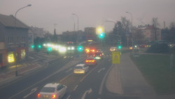 Křižovatka ulic Komenského a Velké Novosady