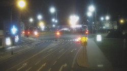 Křižovatka ulic Komenského a Velké Novosady