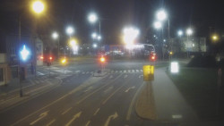 Křižovatka ulic Komenského a Velké Novosady