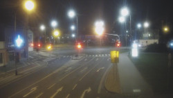 Křižovatka ulic Komenského a Velké Novosady