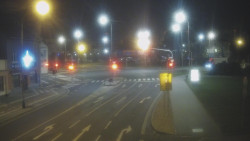 Křižovatka ulic Komenského a Velké Novosady