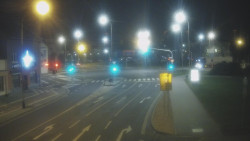 Křižovatka ulic Komenského a Velké Novosady