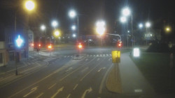 Křižovatka ulic Komenského a Velké Novosady