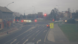 Křižovatka ulic Komenského a Velké Novosady