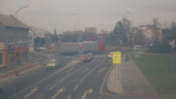 Křižovatka ulic Komenského a Velké Novosady