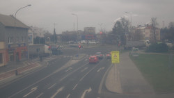 Křižovatka ulic Komenského a Velké Novosady