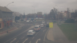 Křižovatka ulic Komenského a Velké Novosady