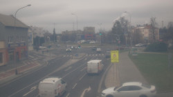 Křižovatka ulic Komenského a Velké Novosady