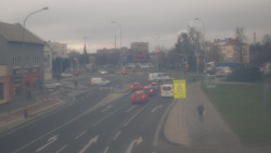 Křižovatka ulic Komenského a Velké Novosady