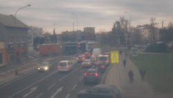 Křižovatka ulic Komenského a Velké Novosady