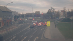 Křižovatka ulic Komenského a Velké Novosady