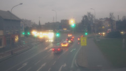 Křižovatka ulic Komenského a Velké Novosady