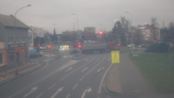 Křižovatka ulic Komenského a Velké Novosady