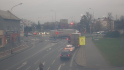 Křižovatka ulic Komenského a Velké Novosady