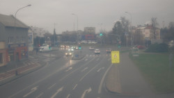 Křižovatka ulic Komenského a Velké Novosady