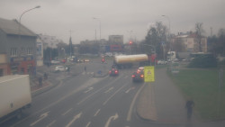 Křižovatka ulic Komenského a Velké Novosady