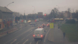 Křižovatka ulic Komenského a Velké Novosady