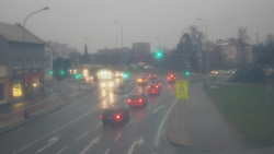 Křižovatka ulic Komenského a Velké Novosady