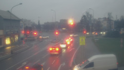 Křižovatka ulic Komenského a Velké Novosady