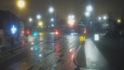 Křižovatka ulic Komenského a Velké Novosady