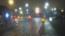 Křižovatka ulic Komenského a Velké Novosady