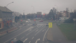 Křižovatka ulic Komenského a Velké Novosady