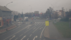 Křižovatka ulic Komenského a Velké Novosady