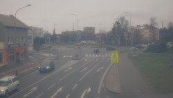 Křižovatka ulic Komenského a Velké Novosady