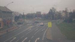 Křižovatka ulic Komenského a Velké Novosady