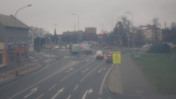 Křižovatka ulic Komenského a Velké Novosady