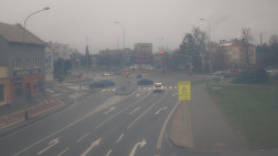 Křižovatka ulic Komenského a Velké Novosady