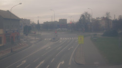 Křižovatka ulic Komenského a Velké Novosady