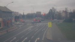 Křižovatka ulic Komenského a Velké Novosady