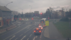 Křižovatka ulic Komenského a Velké Novosady