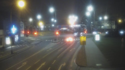 Křižovatka ulic Komenského a Velké Novosady