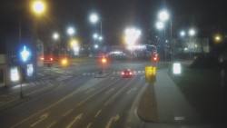 Křižovatka ulic Komenského a Velké Novosady