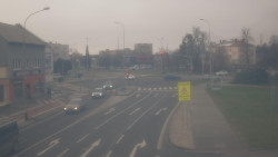 Křižovatka ulic Komenského a Velké Novosady