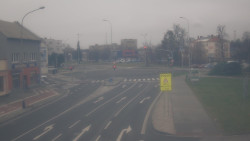 Křižovatka ulic Komenského a Velké Novosady