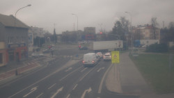 Křižovatka ulic Komenského a Velké Novosady