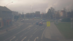 Křižovatka ulic Komenského a Velké Novosady