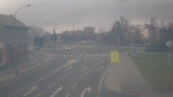 Křižovatka ulic Komenského a Velké Novosady